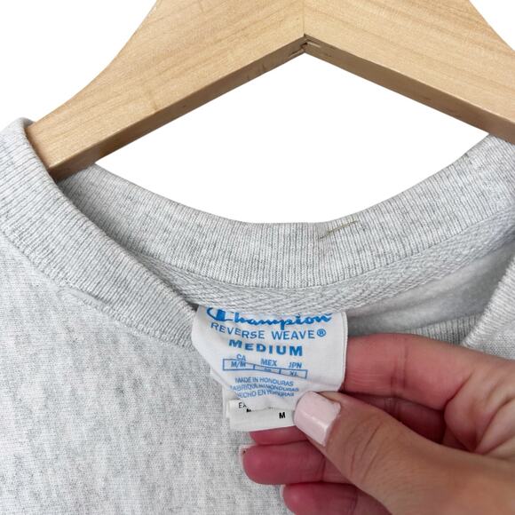 Champion Reverse Weave Gray Sweatshirt Sz M - Picture 3 of 6